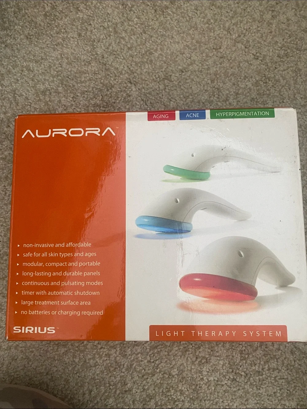 Aurora light therapy device